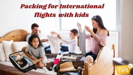 packing for international flight with kids